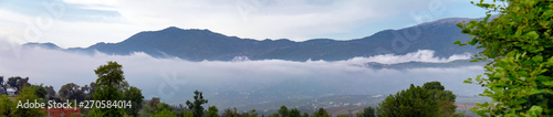 Landscape with fog in the rural area of Khizana, near Chefchaouen, in Morocco © juanorihuela