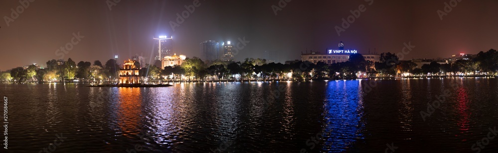 Hoàn Kiếm Lake in Hanoi, Vietnam