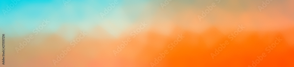 Abstract illustration of blue, orange through the tiny glass background Abstract illustration of blue, orange through the tiny glass background