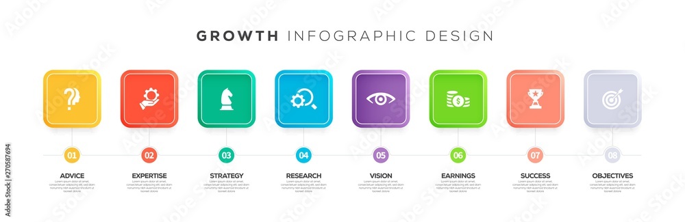 GROWTH INFOGRAPHIC CONCEPT GROWTH INFOGRAPHIC CONCEPT