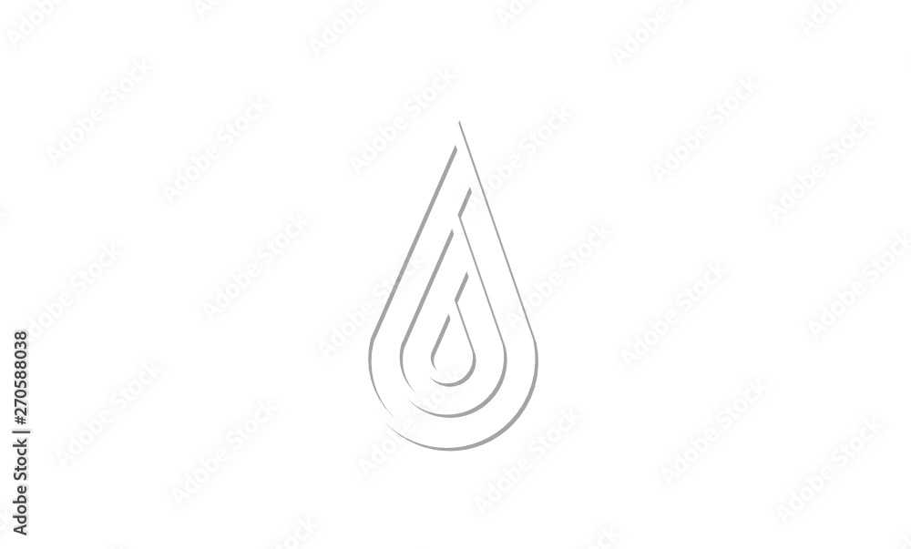 Water drop symbol logo design template icon. May be used in ecological, medical, chemical, food and oil design. Water drop symbol logo design template icon. May be used in ecological, medical, chemical, food and oil design.