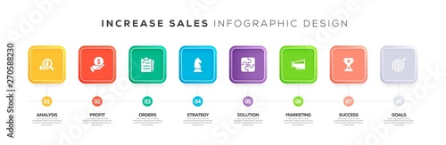 INCREASE SALES INFOGRAPHIC CONCEPT