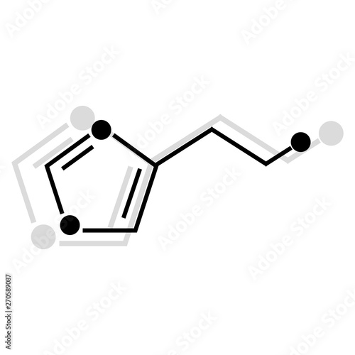 Histamine vector icon on white background