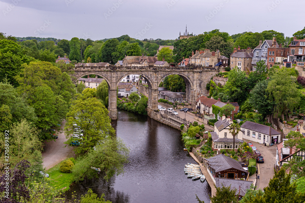 The Railway Viaduct over the river Nidd at Knaresborough 