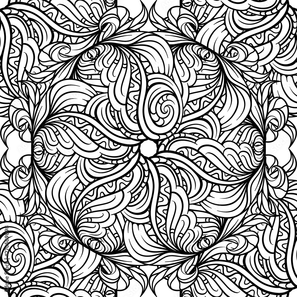 Black and white abstract seamless pattern. Black and white abstract seamless pattern.