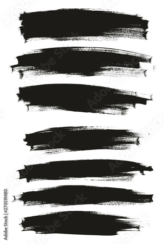 Calligraphy Paint Thin Brush Background Long High Detail Abstract Vector Background Mix Set 116