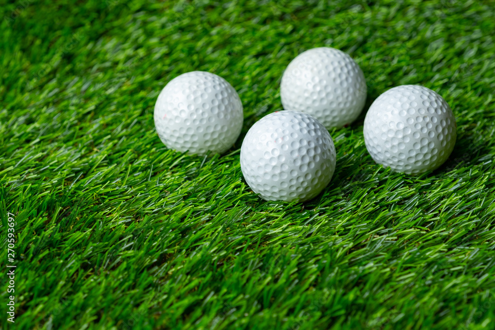 Golf ball on grass Golf ball on grass