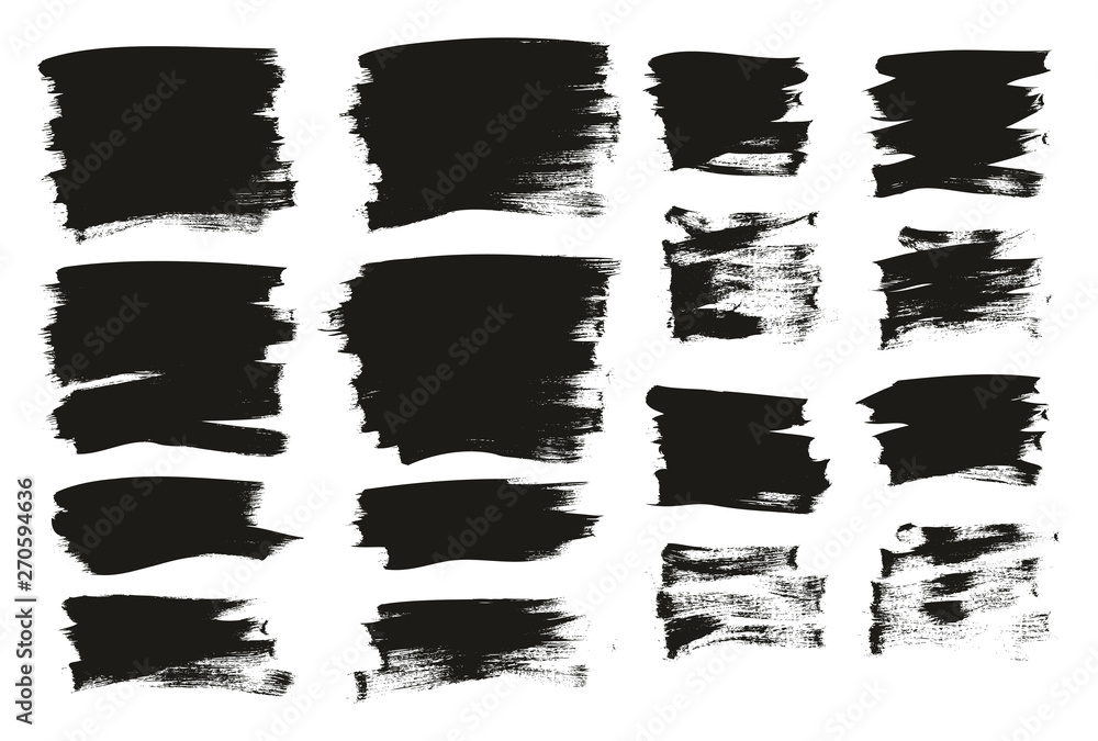 Calligraphy Paint Thin Brush Background Short High Detail Abstract Vector Background Mix Set 159