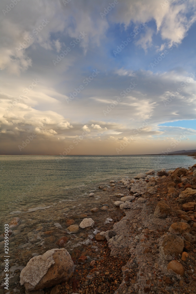 Spring on the Dead Sea in Israel