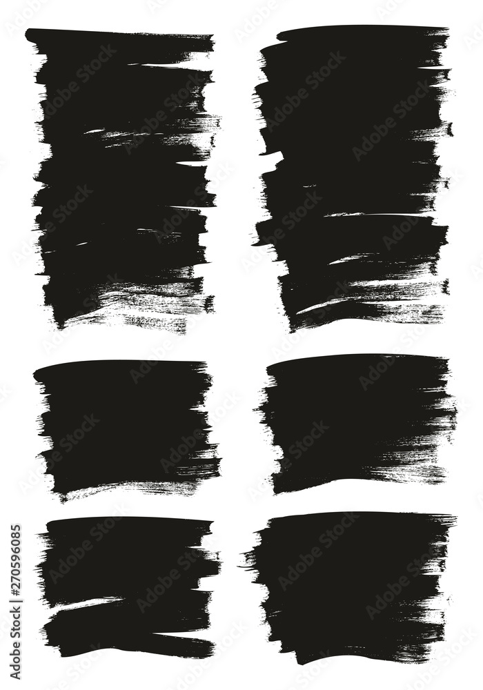 Calligraphy Paint Thin Brush Background Short High Detail Abstract Vector Background Mix Set 71