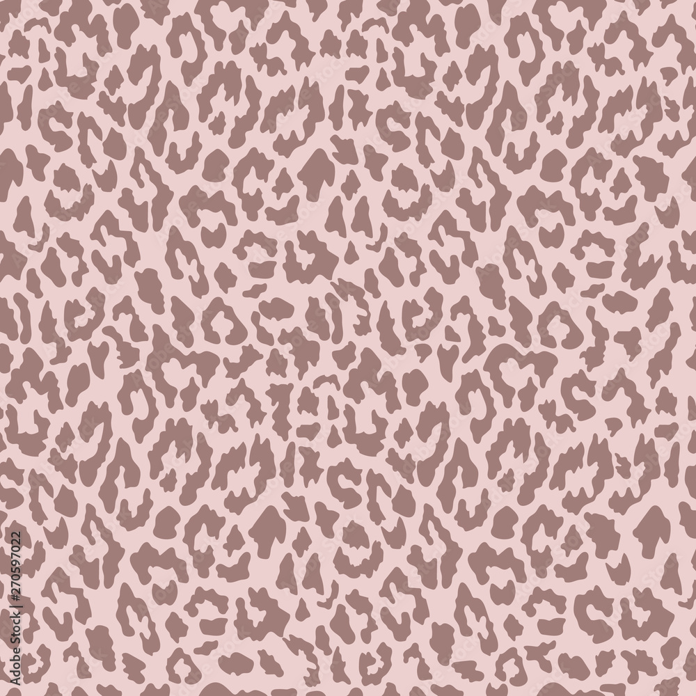 Vector seamless leopard pattern. Trendy background