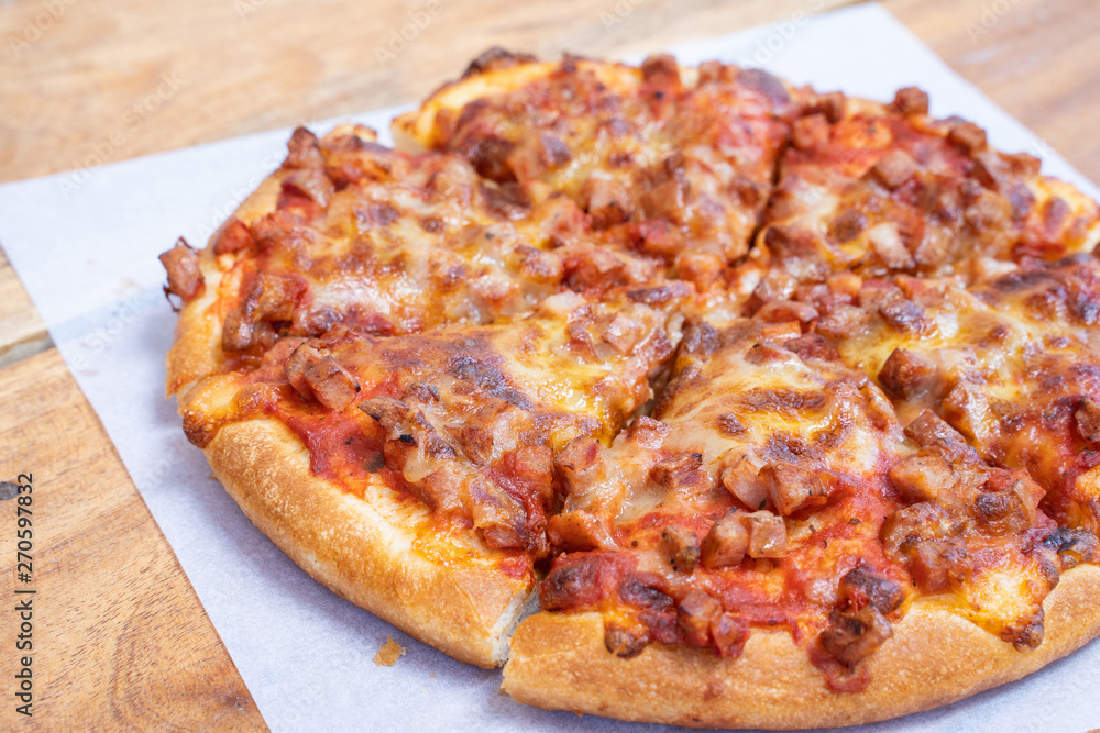 ham and bacon fluffy pizza take away ham and bacon fluffy pizza take away