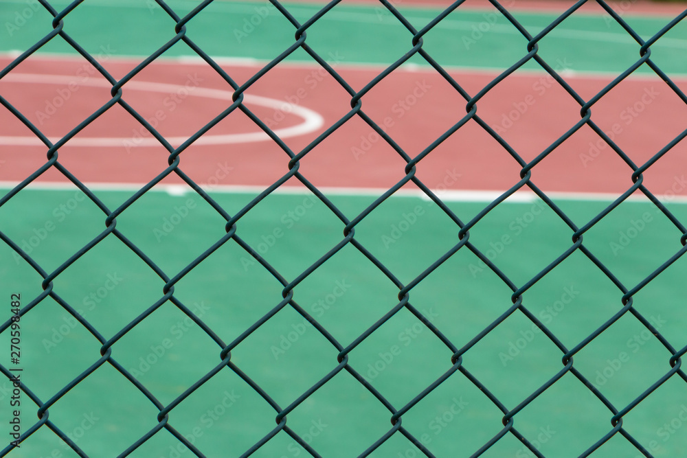 Wire guardrail for outdoor plastic basketball court Wire guardrail for outdoor plastic basketball court