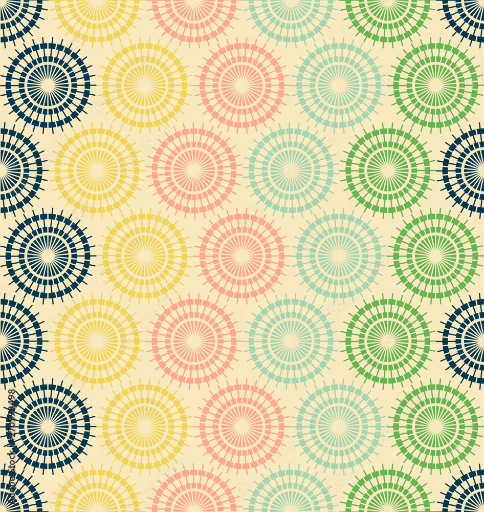 Abstract geometric pattern with lines. Circles are randomly scattered on a light background Abstract geometric pattern with lines. Circles are randomly scattered on a light background