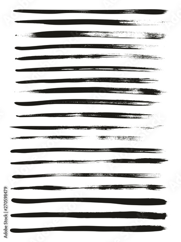 Wallpaper Mural Calligraphy Paint Thin Brush Lines High Detail Abstract Vector Background Set 127 Torontodigital.ca