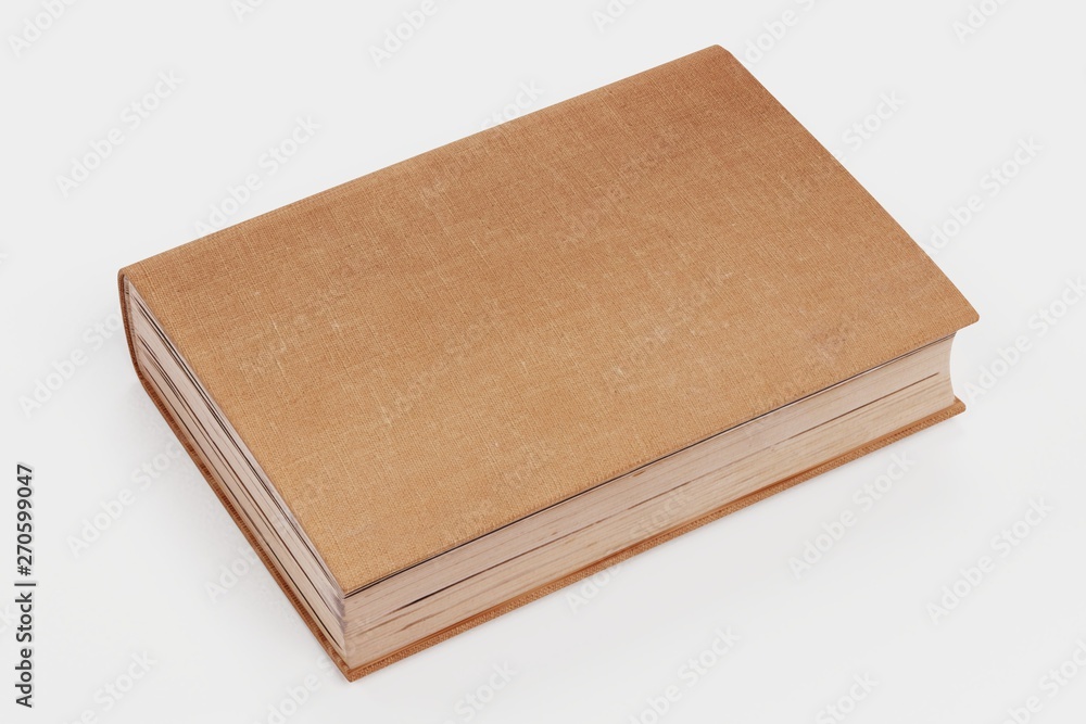 Realistic 3D Render of Blank Book Realistic 3D Render of Blank Book