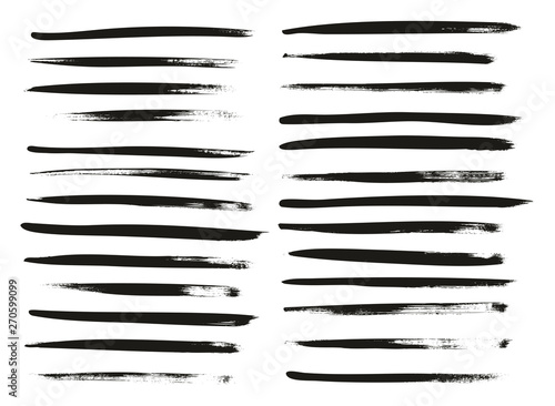 Wallpaper Mural Calligraphy Paint Thin Brush Lines High Detail Abstract Vector Background Set 85 Torontodigital.ca