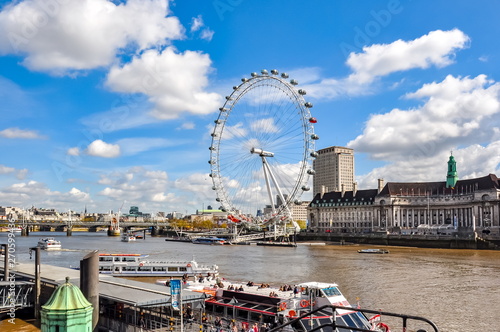 Canvas Print London Eye (Millenium wheel), UK