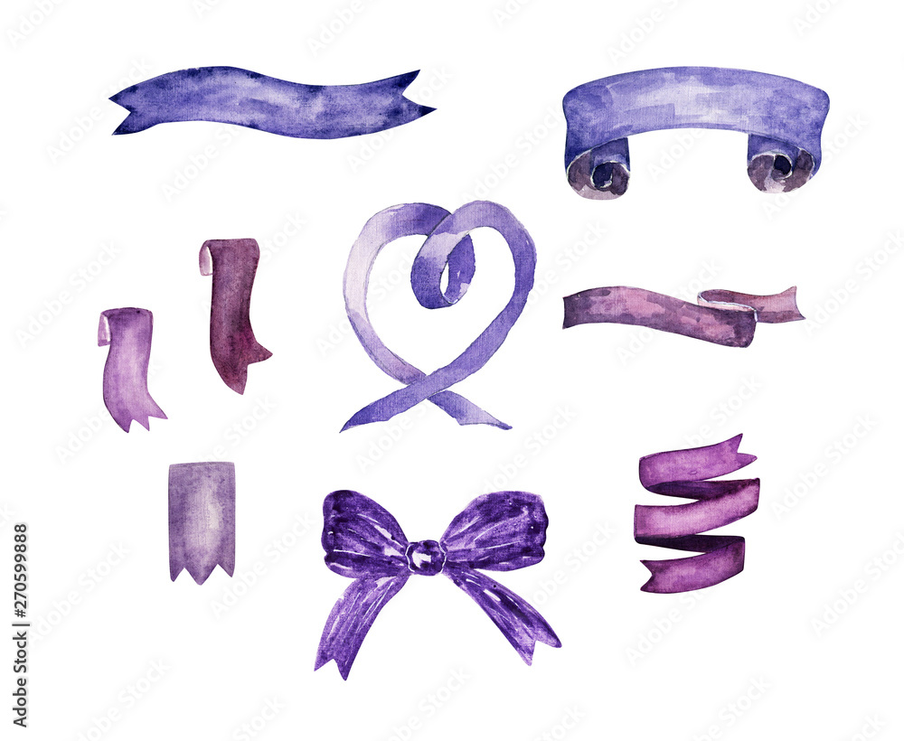 Watercolor ribbon set Watercolor ribbon set