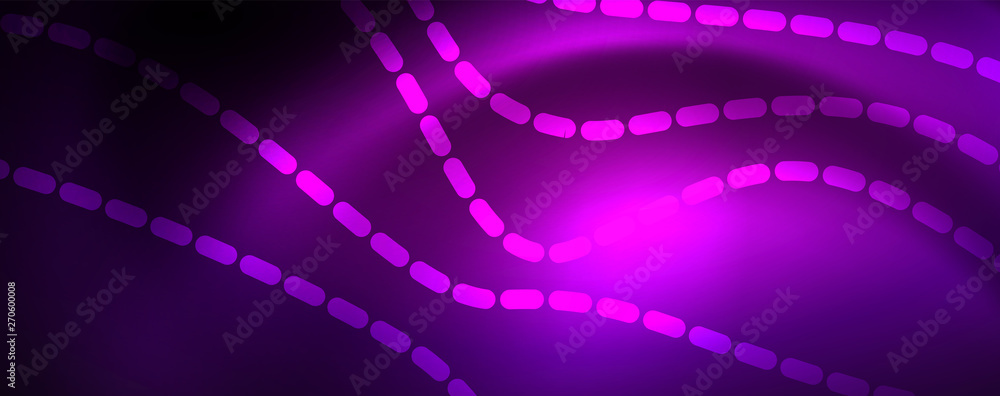 Neon vector wave lines abstract background, magic futuristic techno design Neon vector wave lines abstract background, magic futuristic techno design