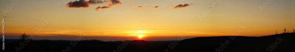 Panorama Sonnenuntergang Niedersfeld