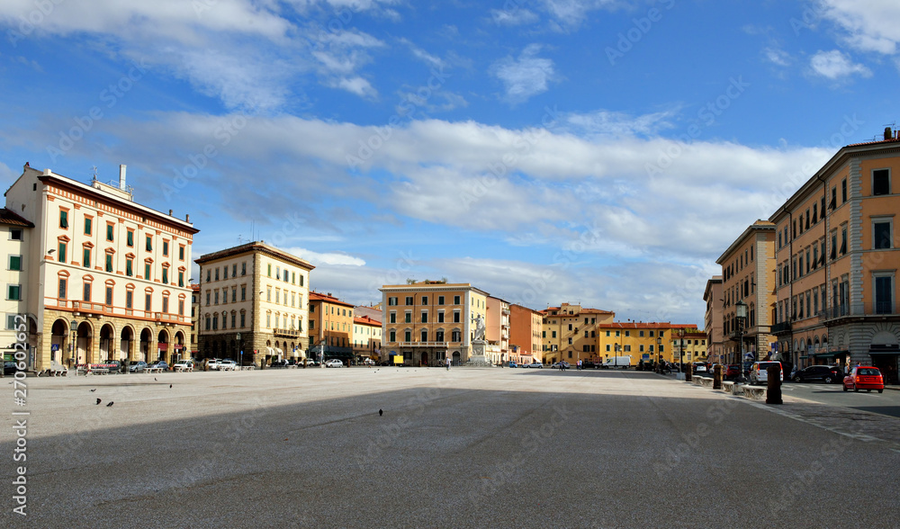 LIVORNO, Italy, Piazza della Repubblica(Republic square).