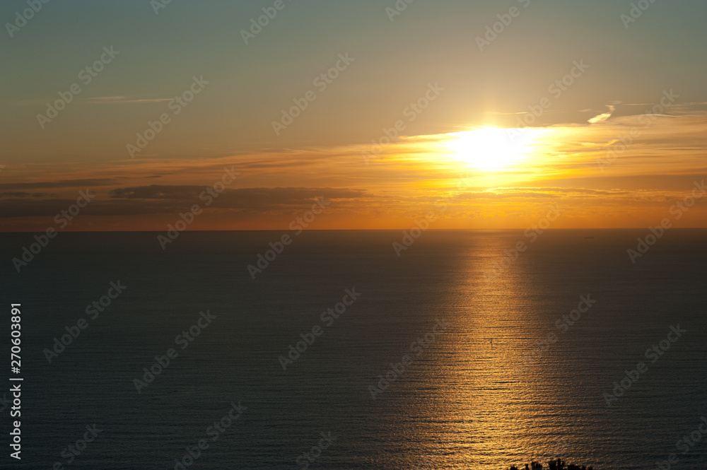 Sunset at Cinque Terre, Liguria, Italy