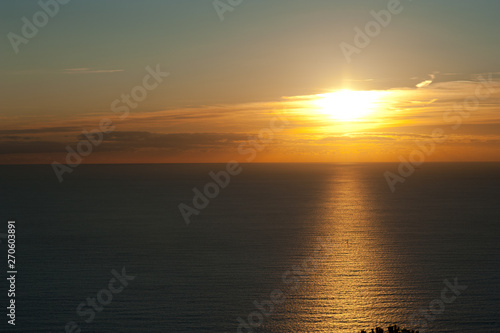 Sunset at Cinque Terre  Liguria  Italy