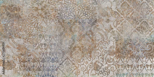 Obraz rocznika tle kwiatów, patchworku, wzór tapety ager