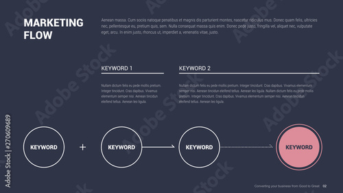 Wallpaper Mural Flat business presentation brochure vector slide template with awesome layout vector color diagrams Torontodigital.ca