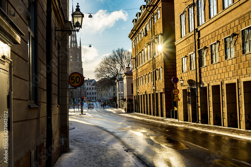 Canvas Print Old town stockholm sweden