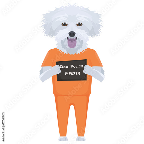 Polizeifoto Gefängniskleidung Malteser