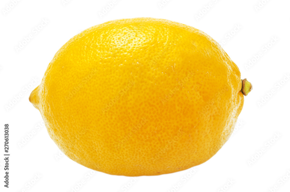 Lemon isolated on white background. Tropical fruit. Flat lay, top view Lemon isolated on white background. Tropical fruit. Flat lay, top view