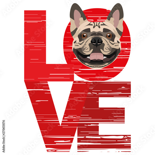 Love Französische Bulldogge