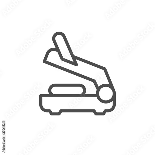 Electric grill line outline icon