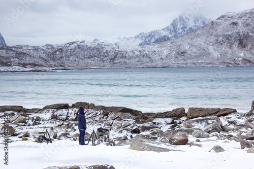 Wallpaper Mural winter scene in norway scandinavia Torontodigital.ca