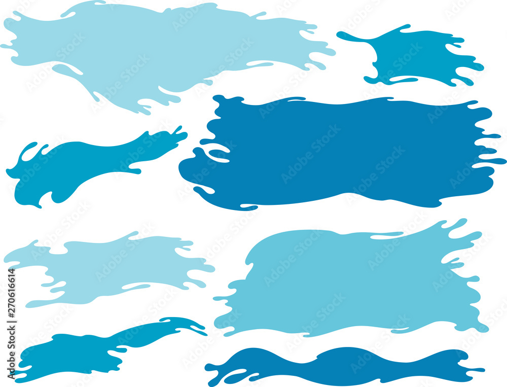 Blue Water Variation Set Cut Out Blue Water Variation Set Cut Out