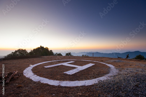 Nepal helipad photo