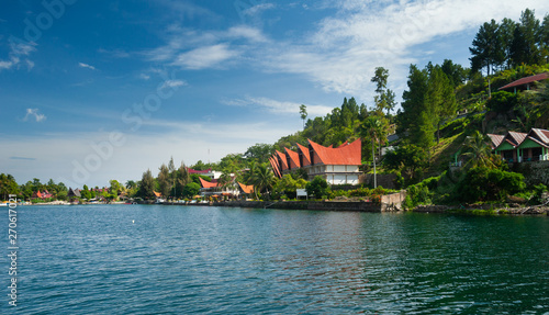 Obraz na płótnie Tuk Tuk, Samosir, Lake Toba, Sumatra w salonie