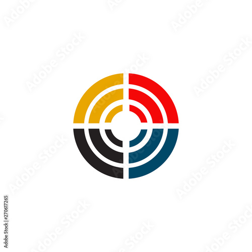Circle logo design vector template