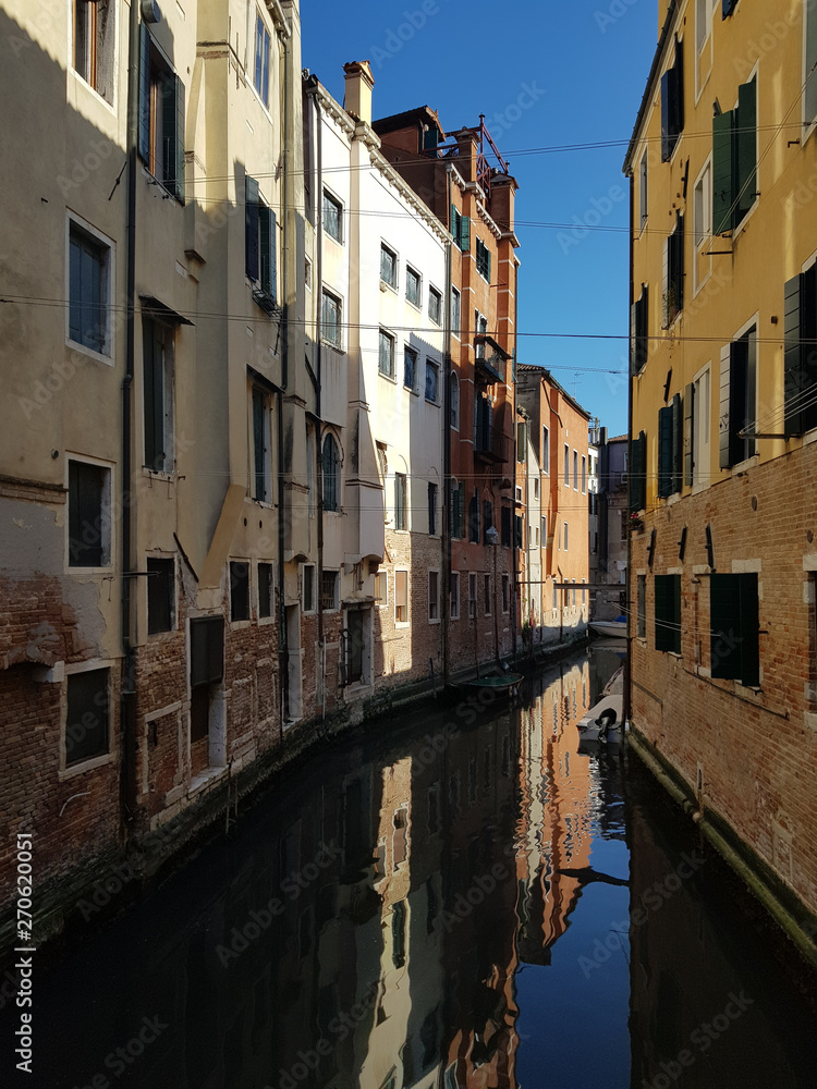 Canals and buildings in Venice