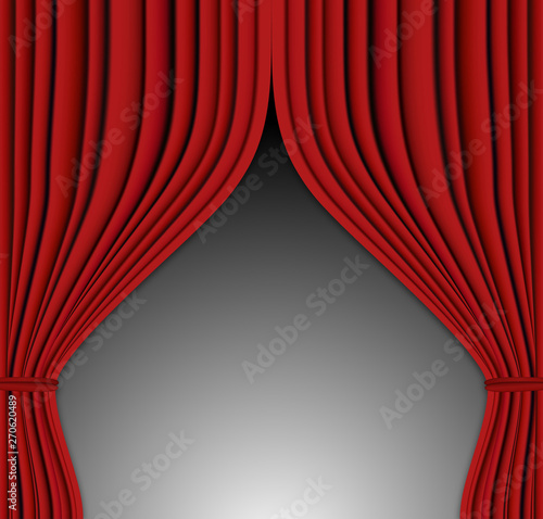 Arrière-plan d'affiche avec rideaux rouges pour spectacle de cabaret et théâtre