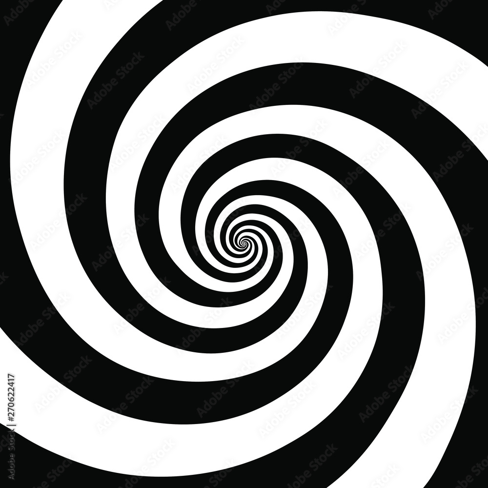 Fototapeta premium Hipnotyczna spirala tło. Projekt w stylu złudzenie optyczne. Ilustracji wektorowych