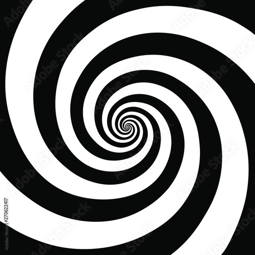 Hypnotic spiral background.Optical illusion style design. Vector illustration  photo