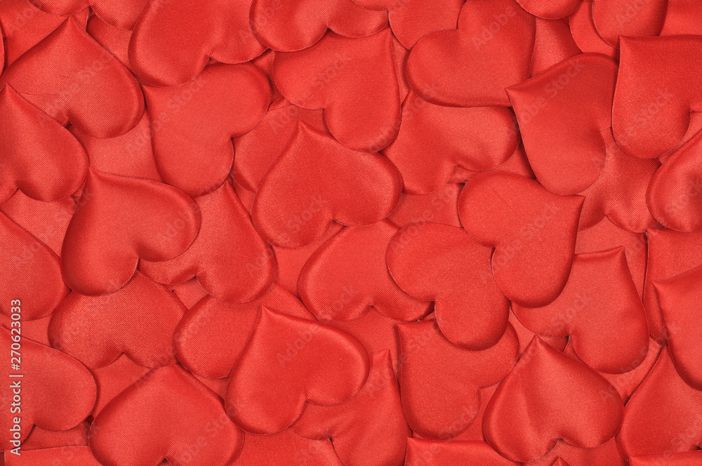 Background from red souvenir hearts Background from red souvenir hearts