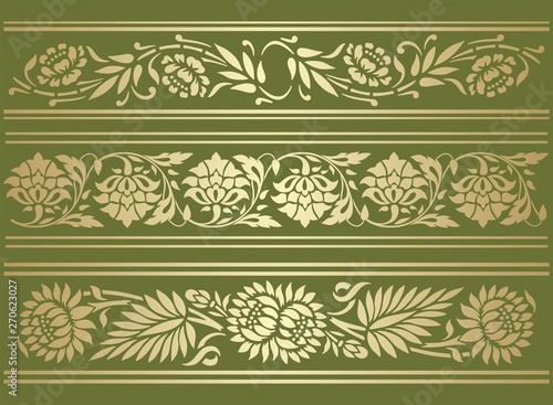 paisley floral pattern, textile , Rajasthan, royal India	