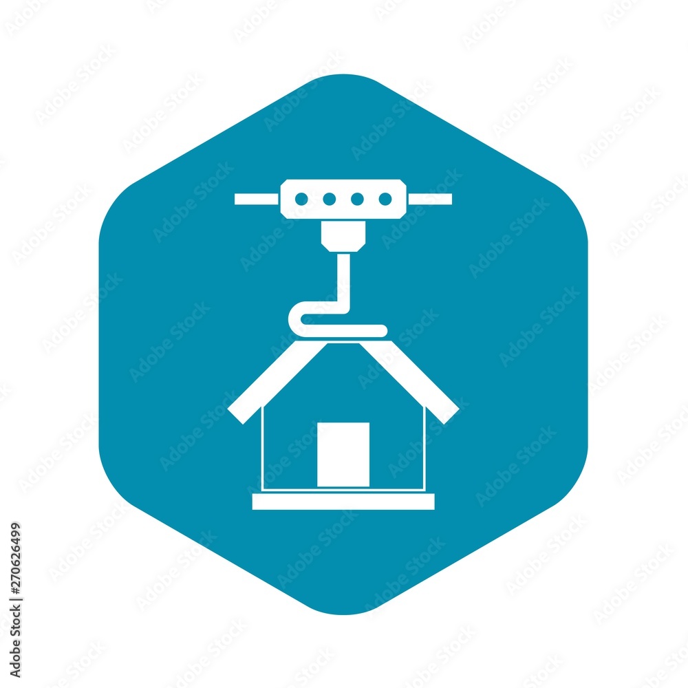 3d printer printing house icon in simple style isolated vector illustration 3d printer printing house icon in simple style isolated vector illustration