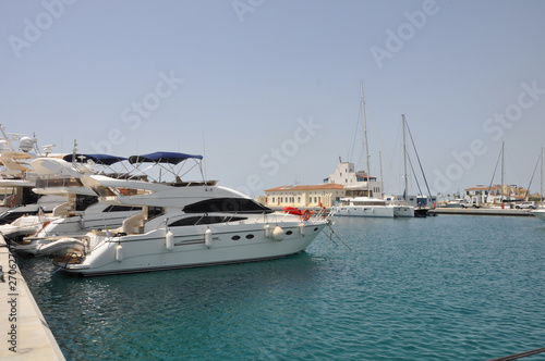 Fototapeta Naklejka Na Ścianę i Meble -  The beautiful Limassol Marina in Cyprus