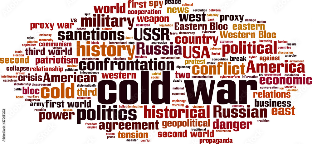 Cold war word cloud