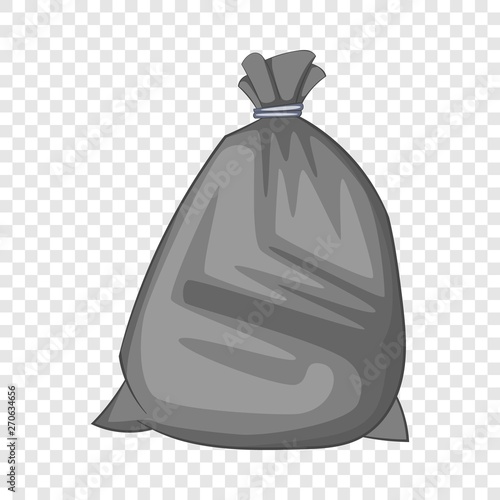 Garbage bag icon. Cartoon illustration of garbage bag vector icon for web